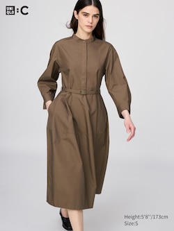 Cotton Volume Sleeve Dress