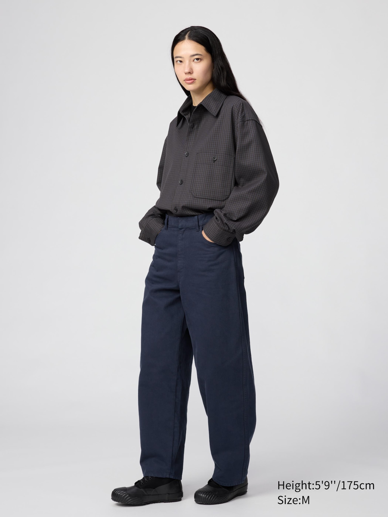 Unisex Twill Oversized Shirt (Check) | UNIQLO UK