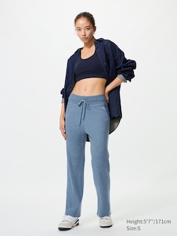 Washable Knitted Ribbed Trousers