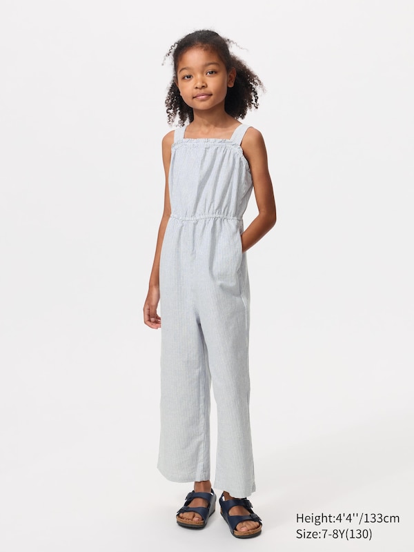 Linen Blend Jumpsuit (Striped)