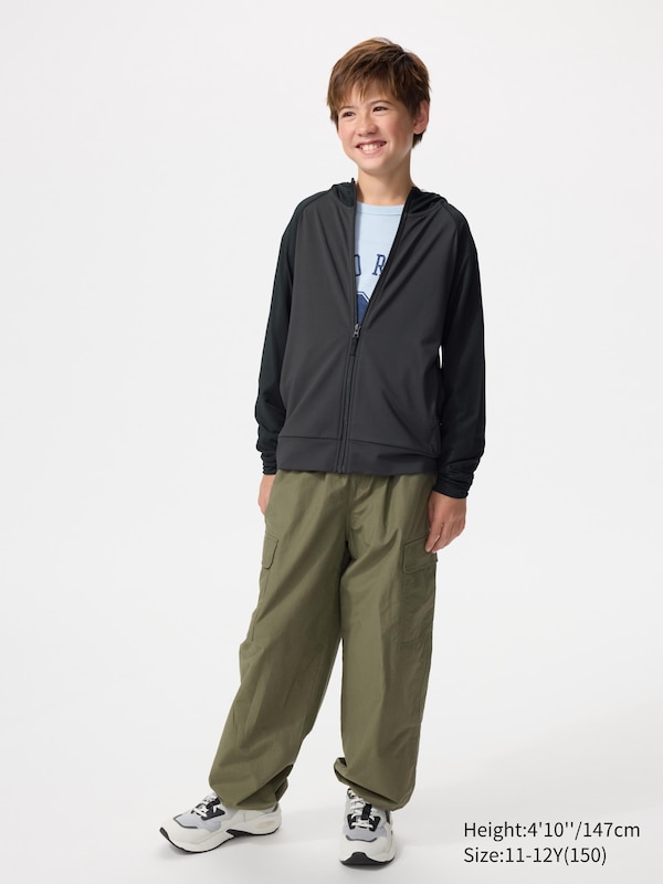 AIRism UV Protection Full-Zip Hoodie (Colour Block)