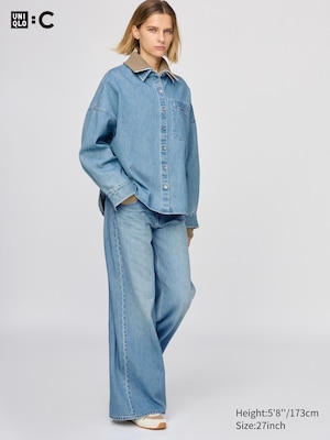 Low Rise Wide Jeans
