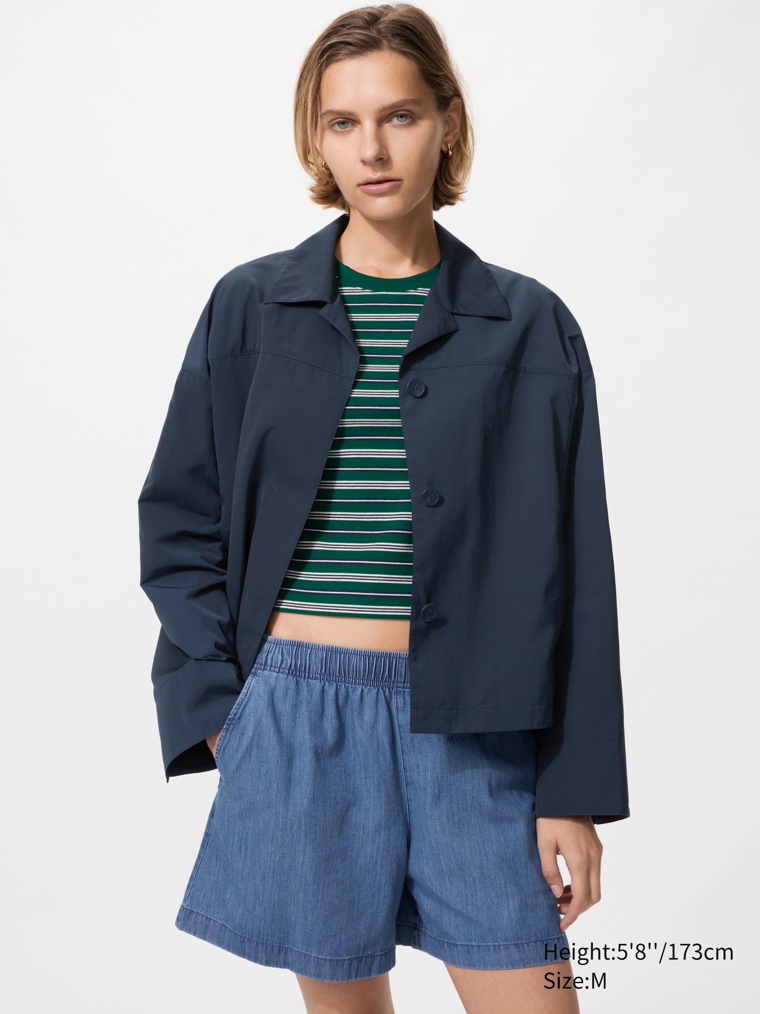 Open Collar Short Jacket