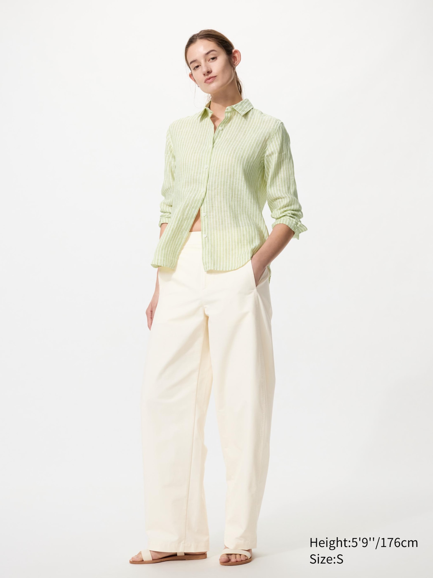 100% Premium Linen Shirt (Striped)