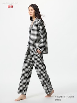 Flannel Pyjamas (Long Sleeve, Gingham)