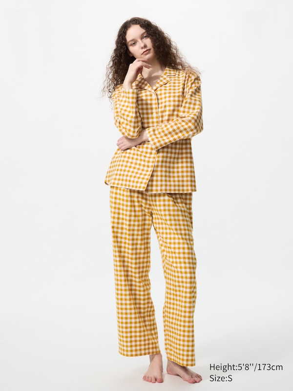 Flannel Pyjamas (Long Sleeve, Gingham)