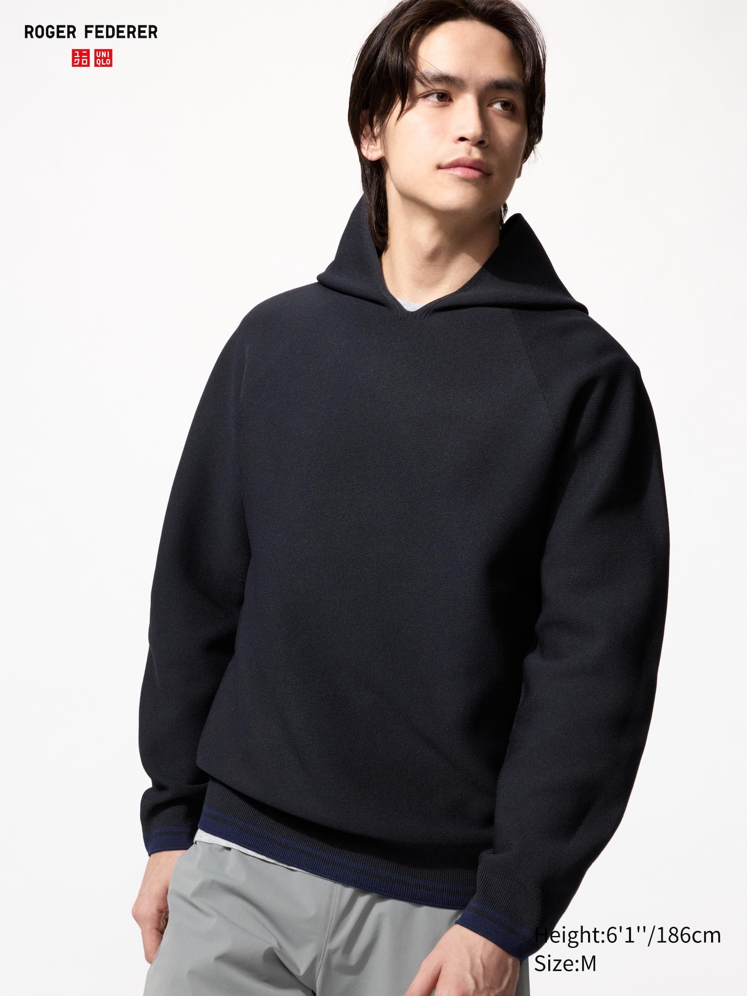 Washable 3D Knit Pullover Hoodie