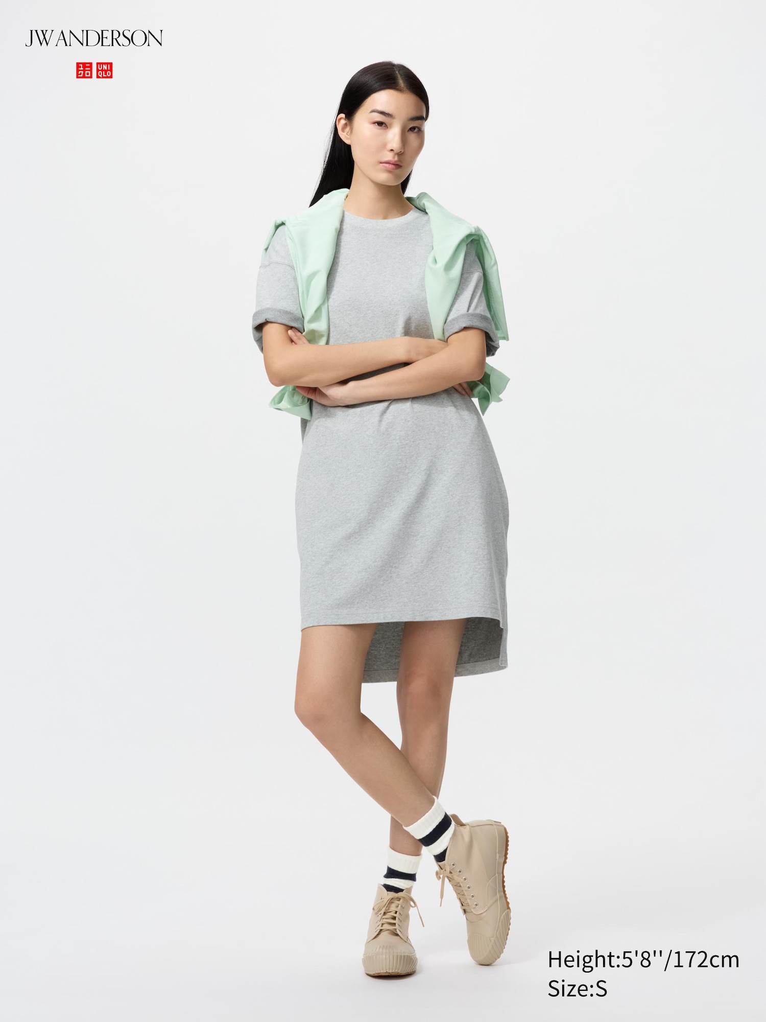 Oversized T-Shirt Dress (Short Sleeve, Colour Block)