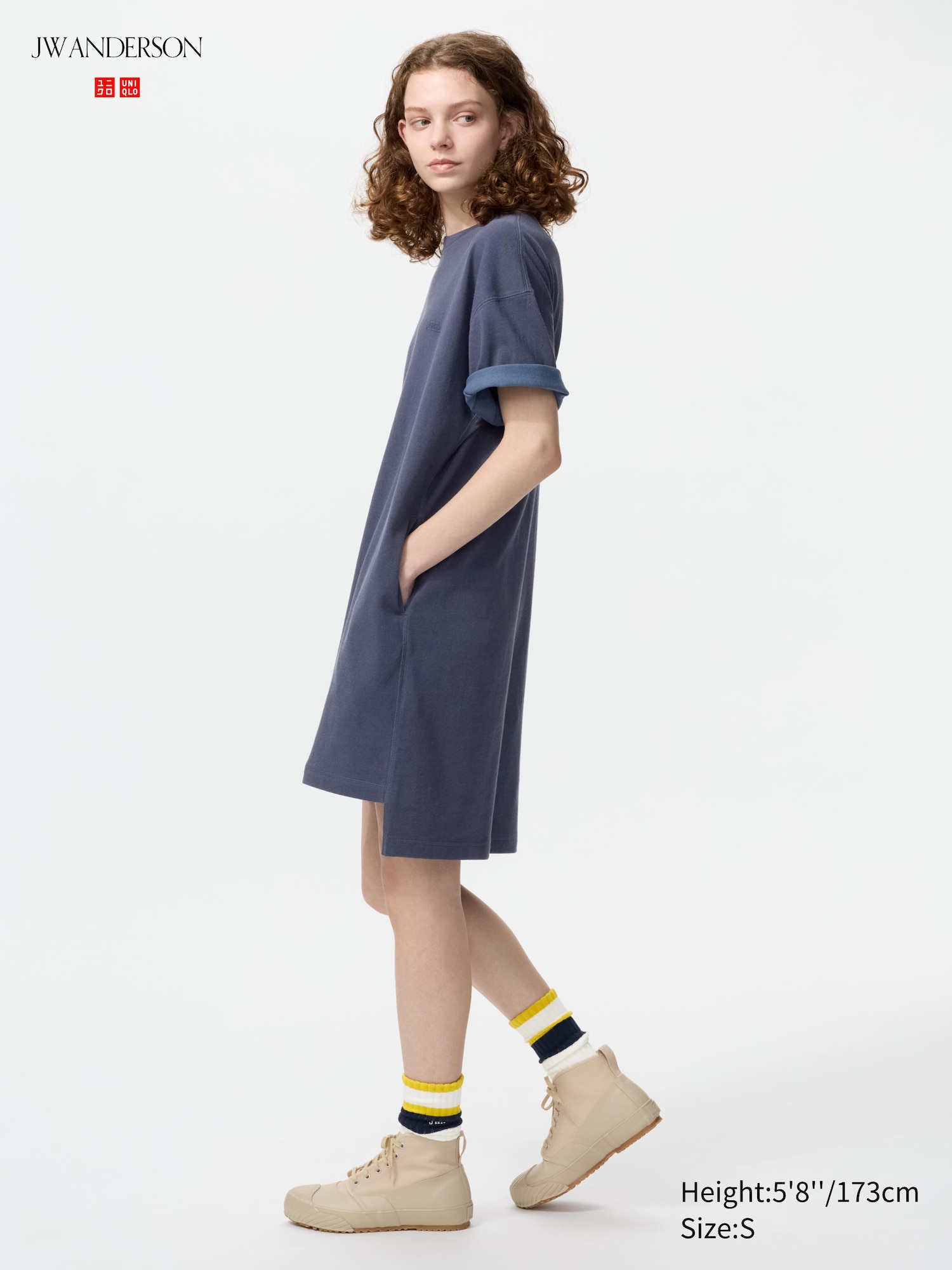 Oversized T-Shirt Dress (Short Sleeve, Colour Block)