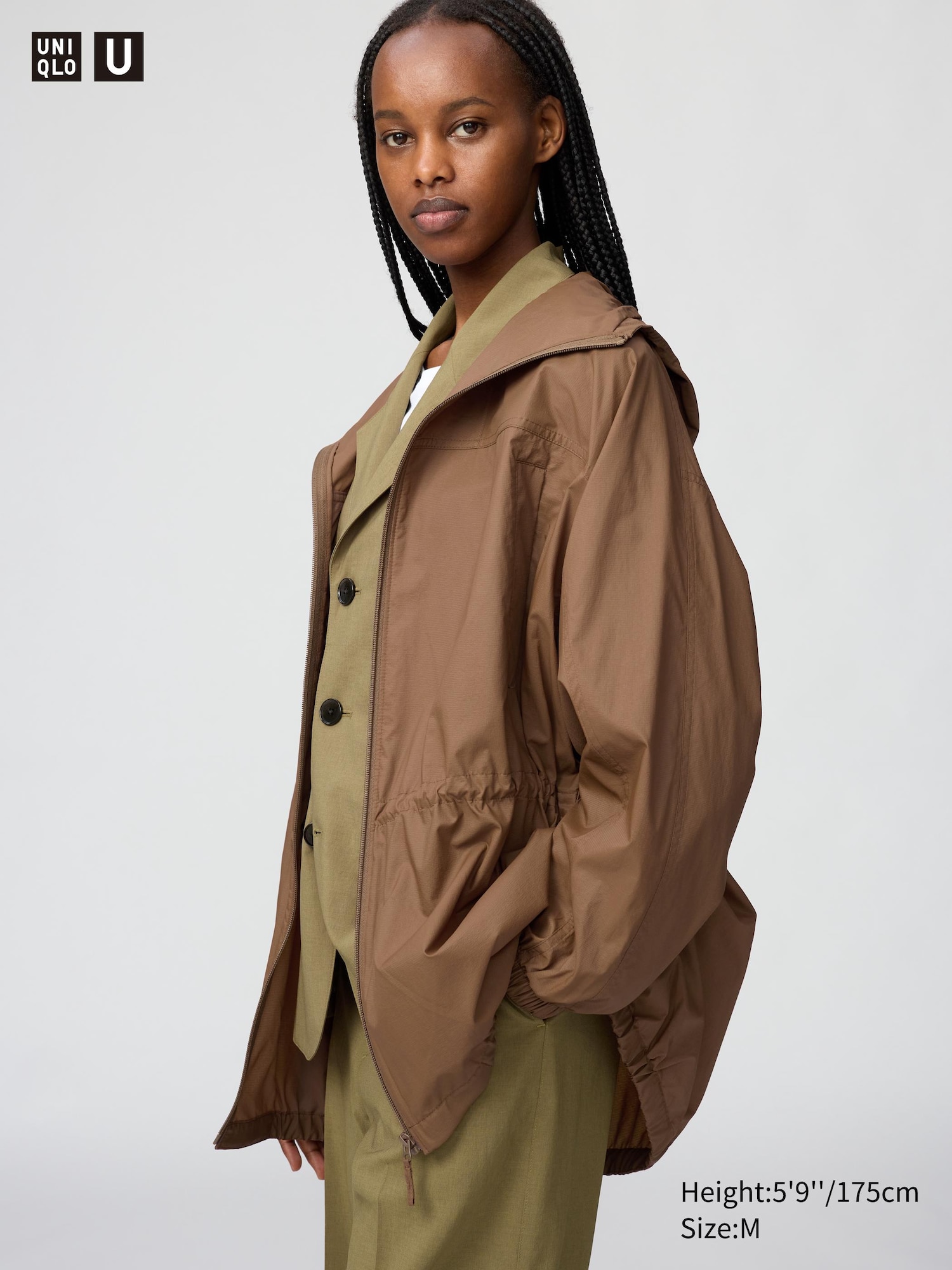 UV Protection Sheer Oversized Parka