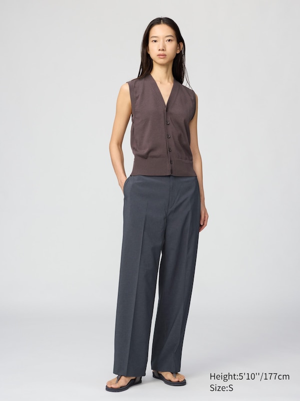 Washable Button-Down Knit Vest