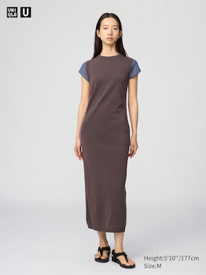 3D Cotton Knit Dress