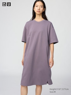 AIRism Cotton Relaxed Dress (Short Sleeve)
