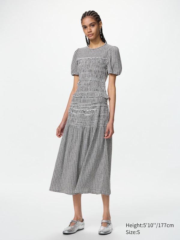 Shirring Volume Sleeve T-Shirt