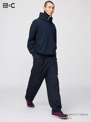 Pleated Wide Tapered Trousers