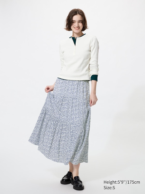 Tiered Maxi Skirt (Printed)