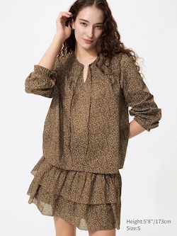 Volume Mini Skirt (Shirring, Frill)