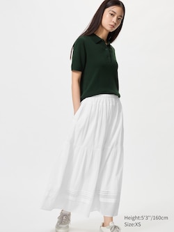 Tiered Maxi Skirt (Shorter)