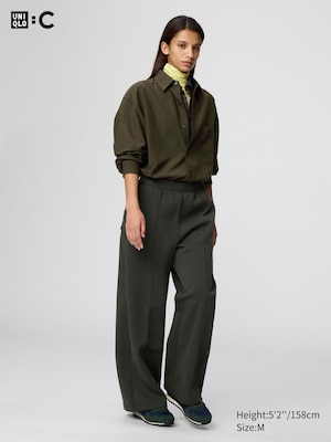 Sweat Straight Trousers (Shorter)