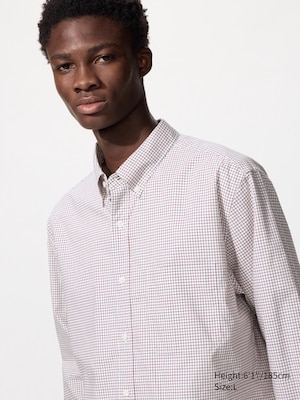 Broadcloth Regular Fit Shirt (Button-Down Collar, Check)