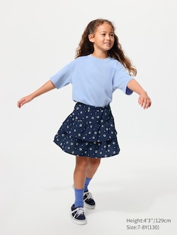 Jersey Mini Skort (Flowers)