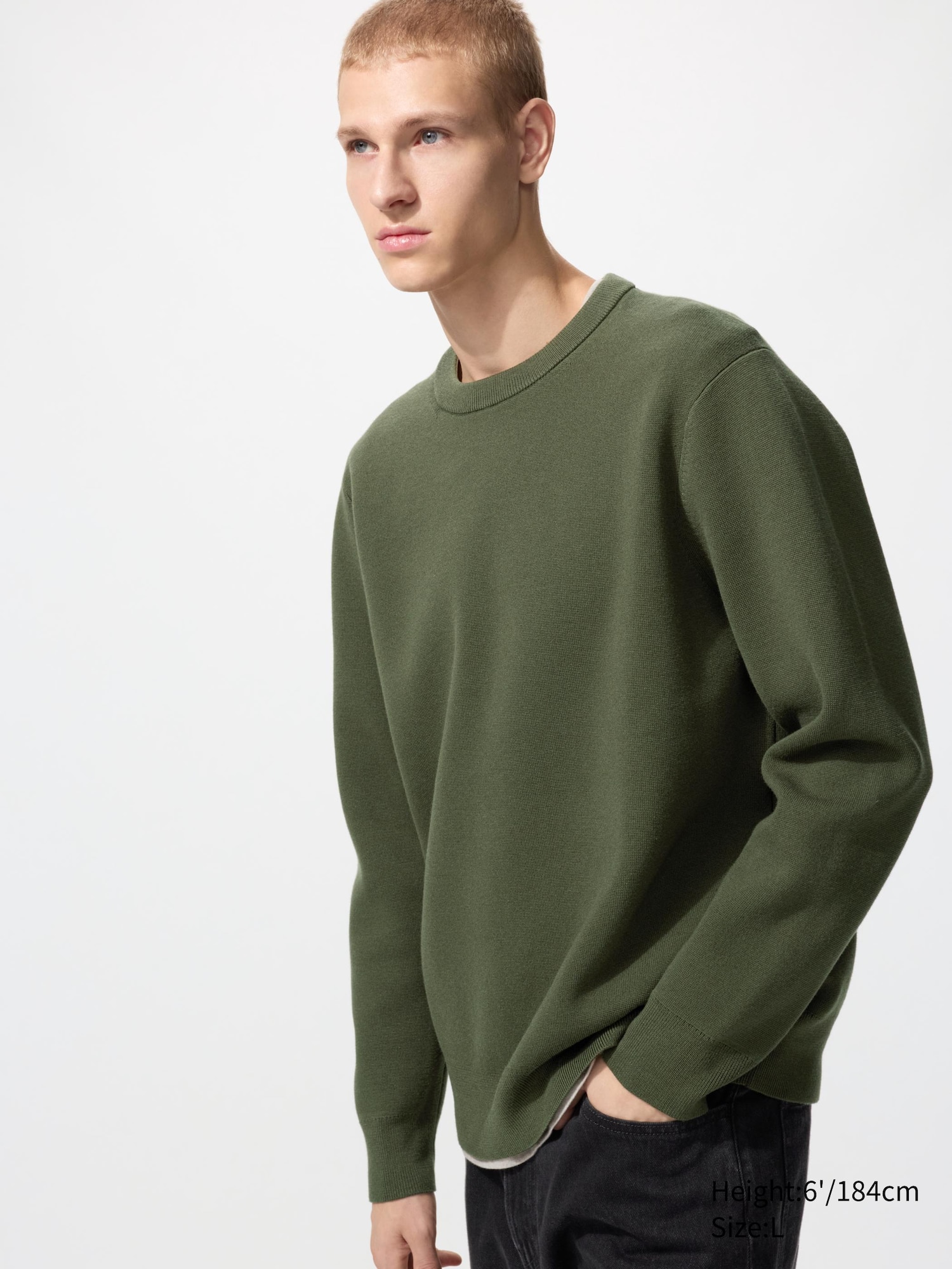 Washable Milano Ribbed Crew Neck Jumper
