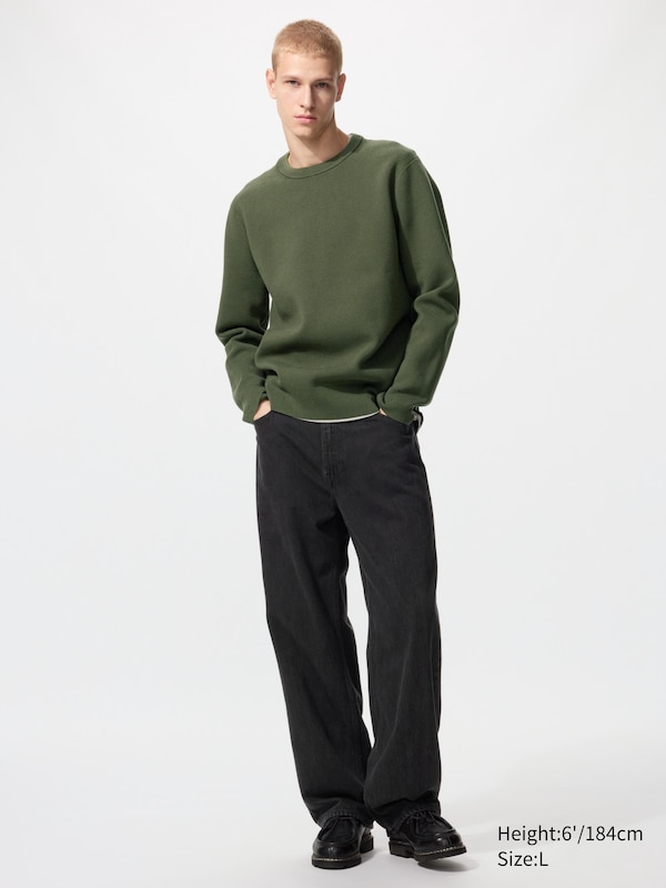 Washable Milano Ribbed Crew Neck Jumper