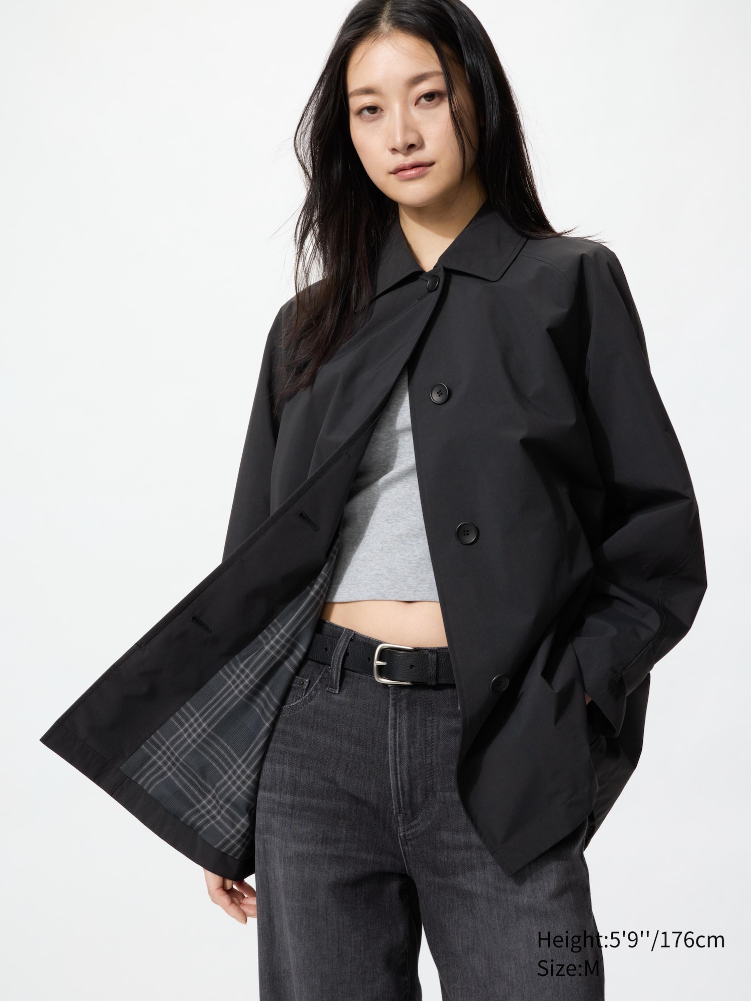 Single Breasted Short Coat (Relaxed)