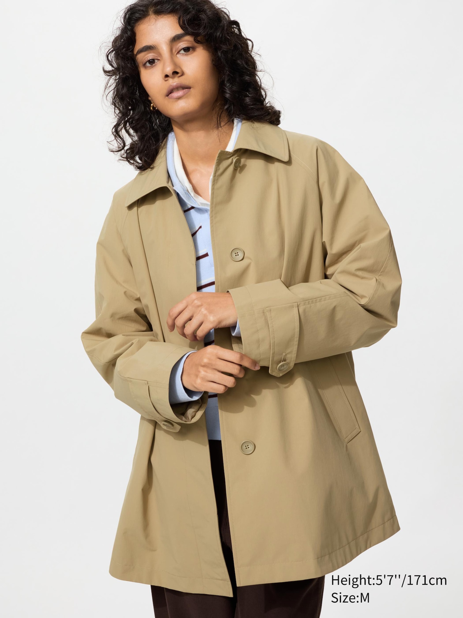 Single Breasted Short Coat (Relaxed)