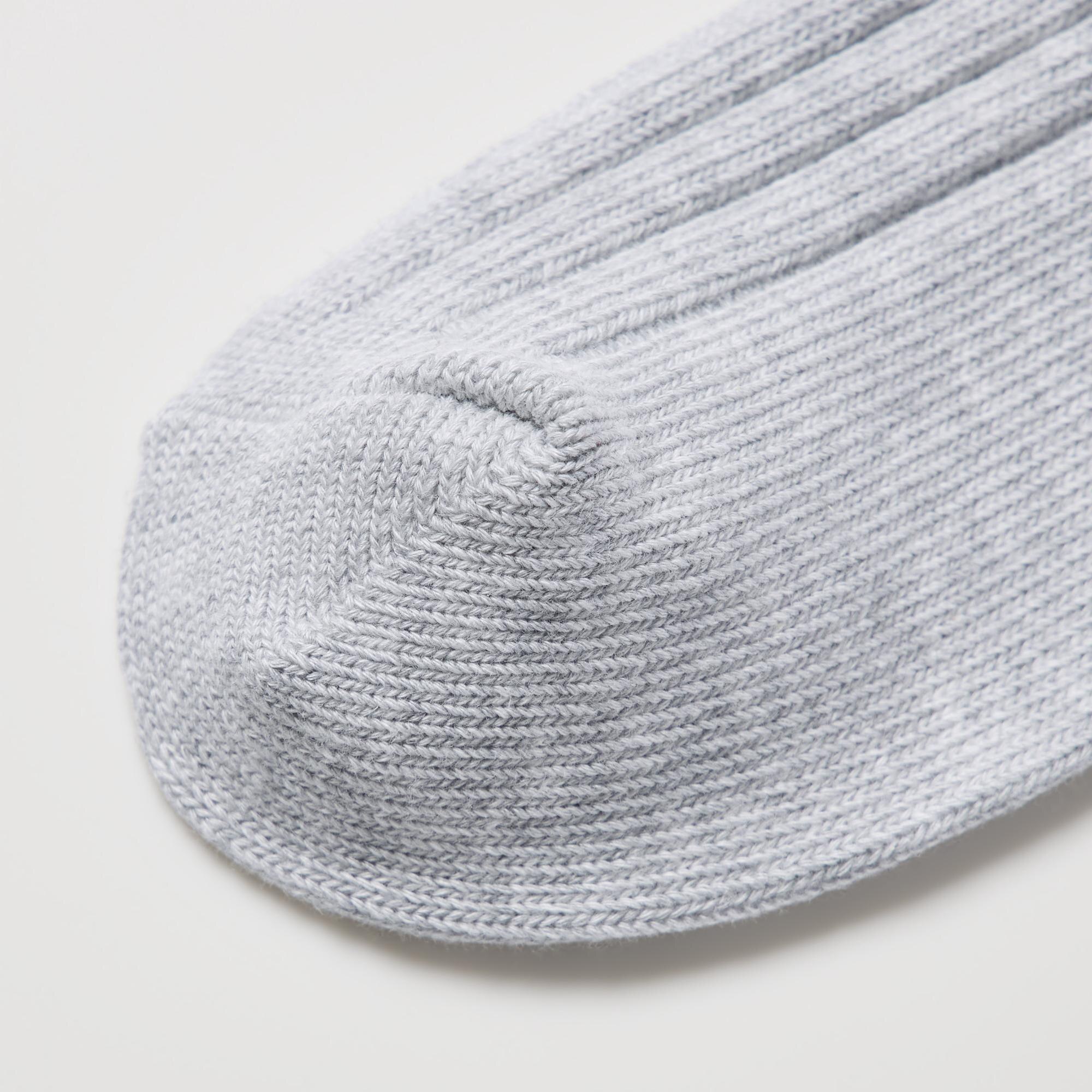 Women's Short Socks (3 Pairs, Ribbed Line) | UNIQLO UK