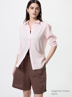 Linen Blend Easy Shorts