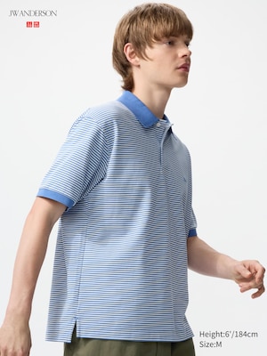 DRY Piqué Polo Shirt (Narrow Striped)