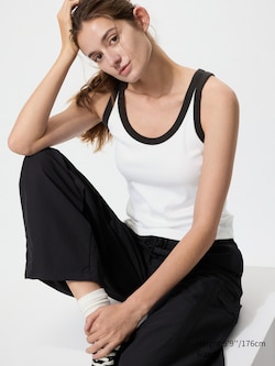 Soft Ribbed Vest Top (Ringer)