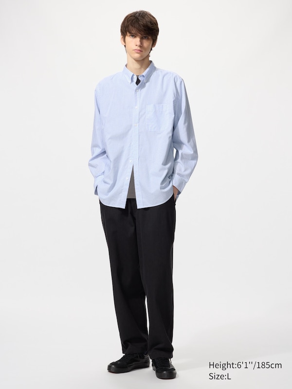 Broadcloth Regular Fit Shirt (Button-Down Collar, Check)