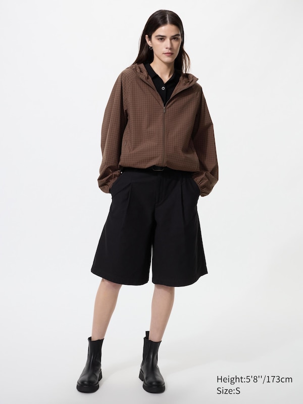 UV Protection Pocketable Parka (Patterned)