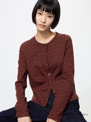 Pointelle Cardigan (Printed)