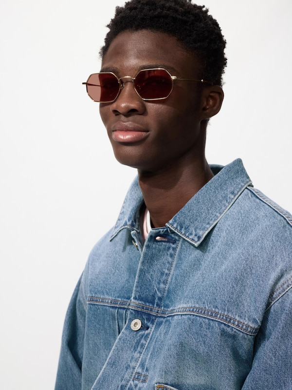 Sunglasses (Hexagon, Metal)