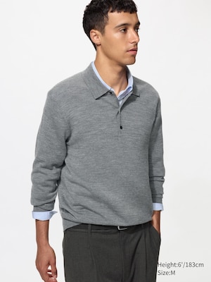 100% Merino Polo Jumper