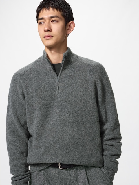 Soufflé Yarn Half-zip Jumper