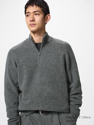 Soufflé Yarn Half-Zip Jumper