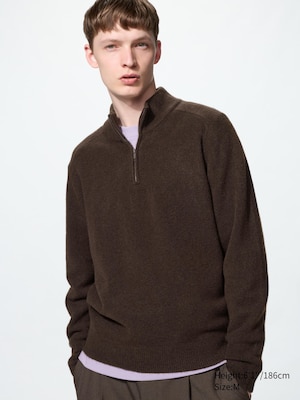 Soufflé Yarn Half-Zip Jumper