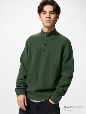 Soufflé Yarn Half-Zip Jumper