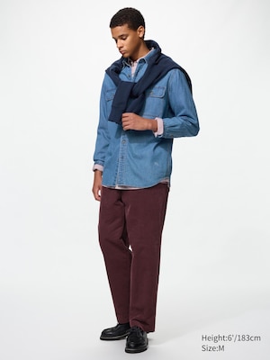 Corduroy Easy Ankle Trousers