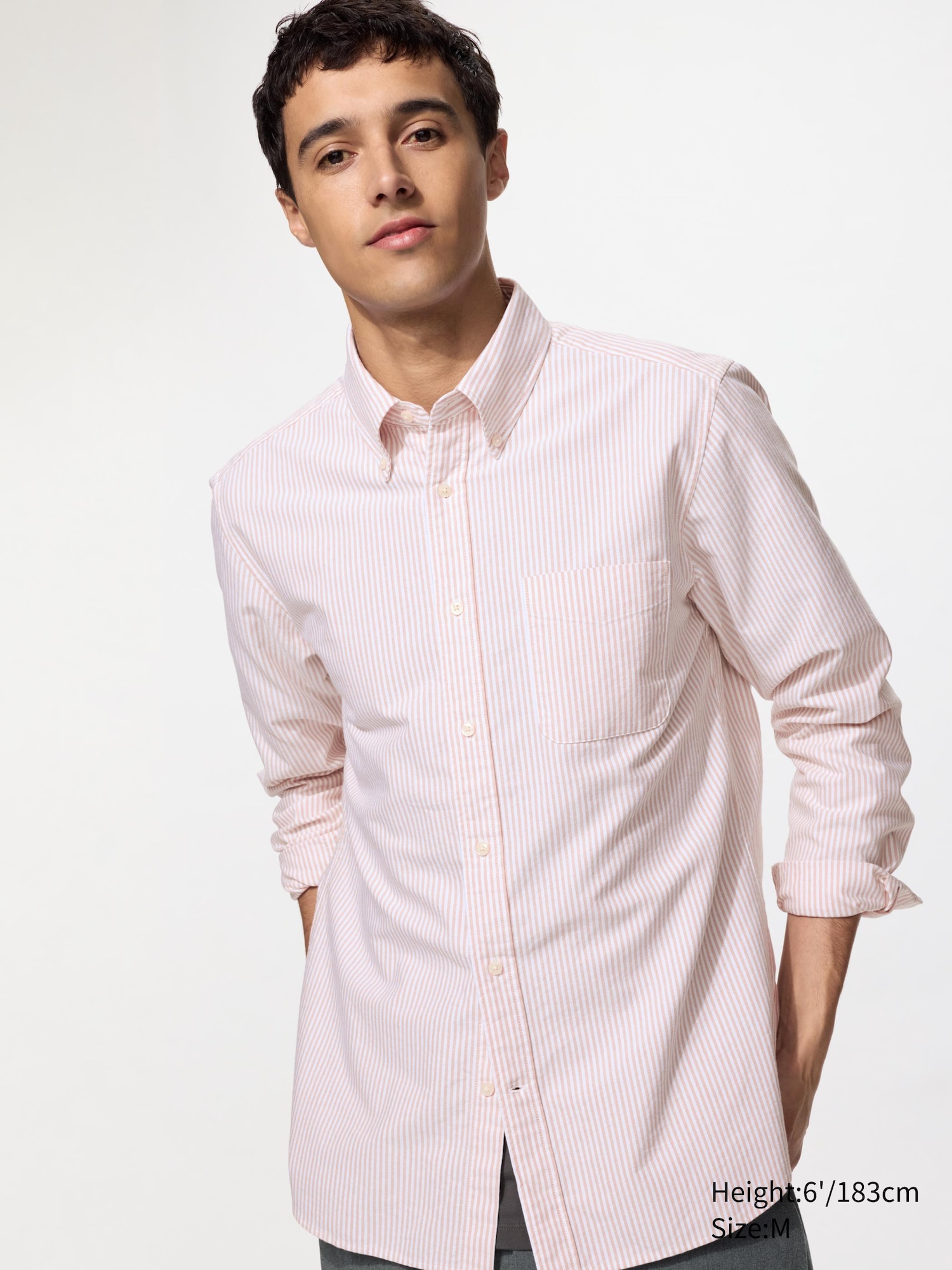 Slim Fit Oxford Shirt (Striped)