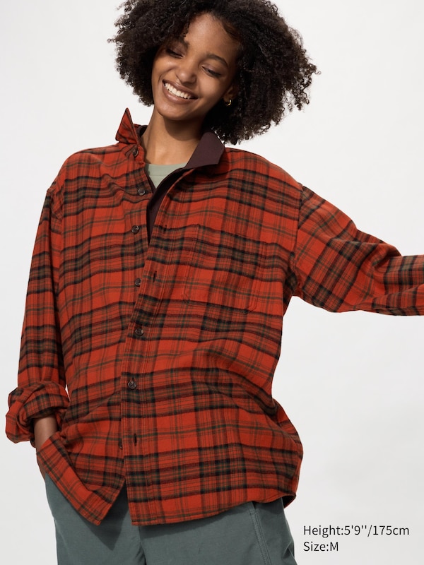 Flannel Shirt (Regular Collar, Checked)