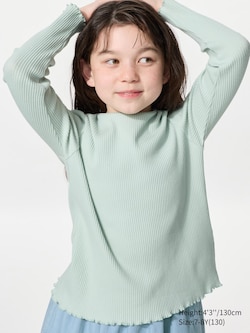 Ribbed Crew Neck T-Shirt (Long Sleeve)