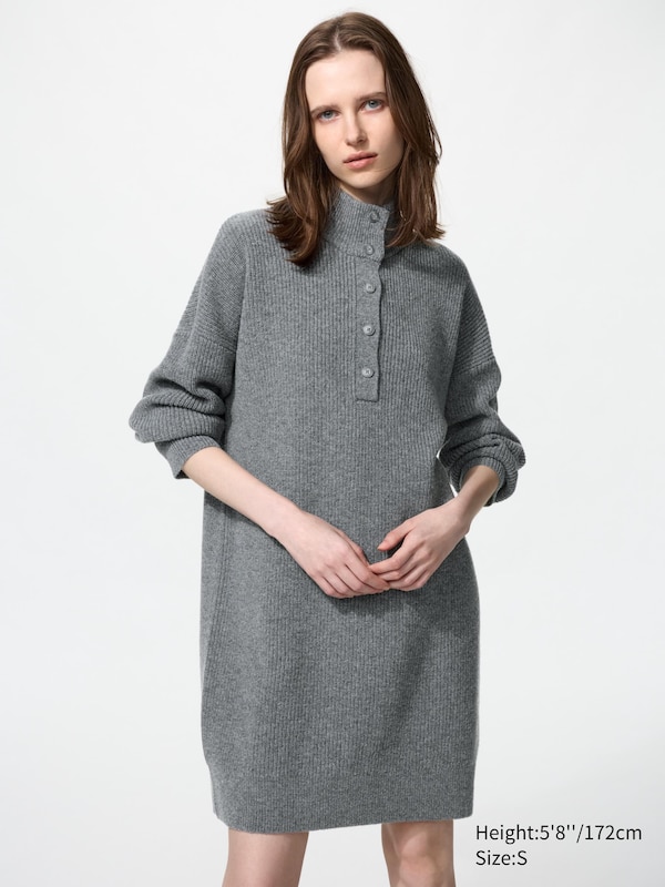 100% Lambswool Knit Mini Dress