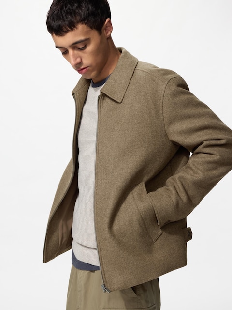 Single Collar Short Blouson