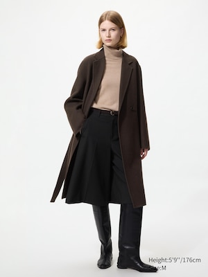 Wool Blend Long Coat
