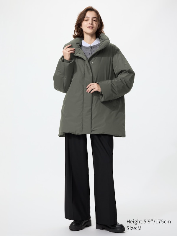 Non-Quilted Down Short Coat
